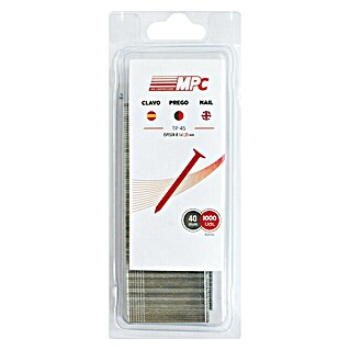 MPC Clavo para clavadora Brad (Largo: 40 mm, 1.000 ud.)