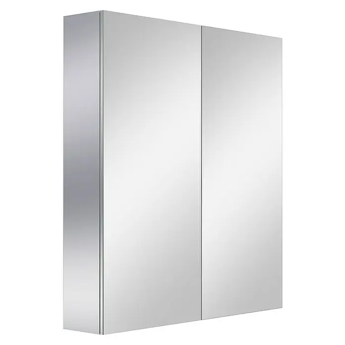 Camargue Espacio Spiegelschrank - B x H: 80 x 90 cm, Ohne Beleuchtung - Ein moderner Spiegelschrank mit drei Türen, ideal für Badezimmer oder Ankleideraum, bietet viel Stauraum und eine klare Spiegeloberfläche.