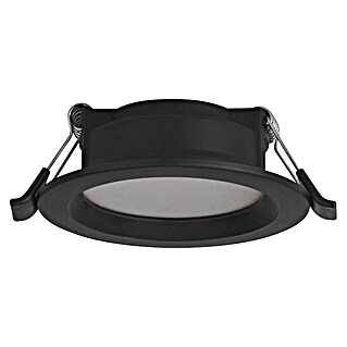 Eglo LED vgradni žaromet Idun-E (7 W, Premer: 117 mm, Črna, Toplo bela)