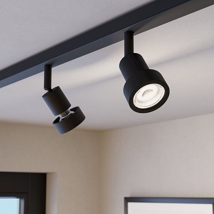 Eglo Easy Track LED-Spot Ring (Schwarz, Ø x H: 55 x 140 mm) | BAUHAUS