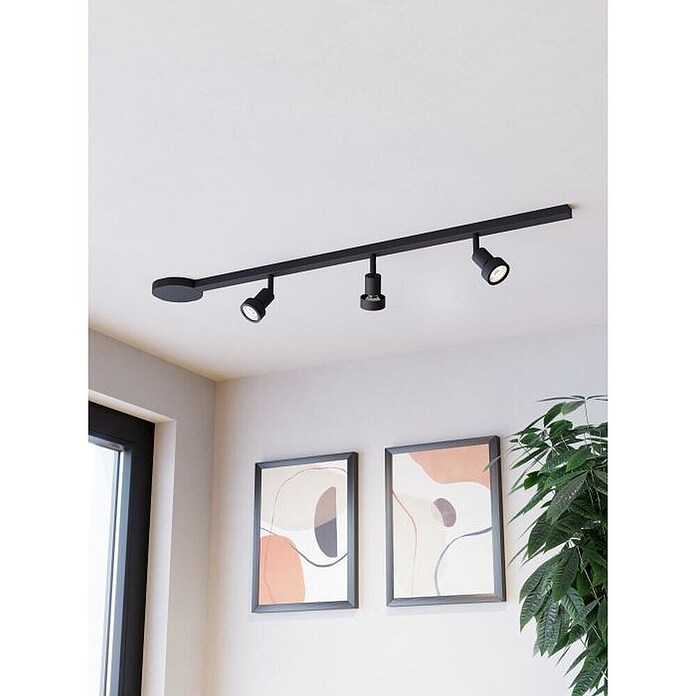 Eglo Easy Track LED-Spot (Schwarz, 3 Stk., L x B x H: 1 020 x 55 x 140 mm) | BAUHAUS