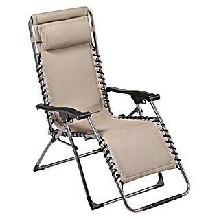 Relaxsessel Westside Nobile (L x B x H: 170 x 65 x 115 cm, Greige, Stahl)