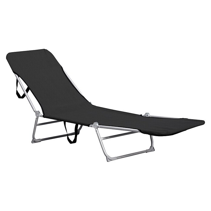 Gartenliege Westside (Stahl, Schwarz, Klappbar) | BAUHAUS