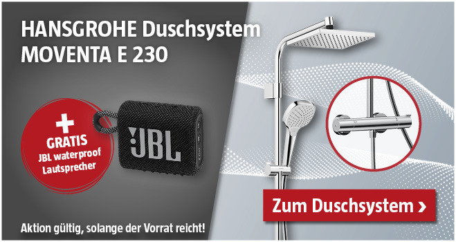 Aktion Hansgrohe Duschsystem mit gratis JBL Lautsprecher