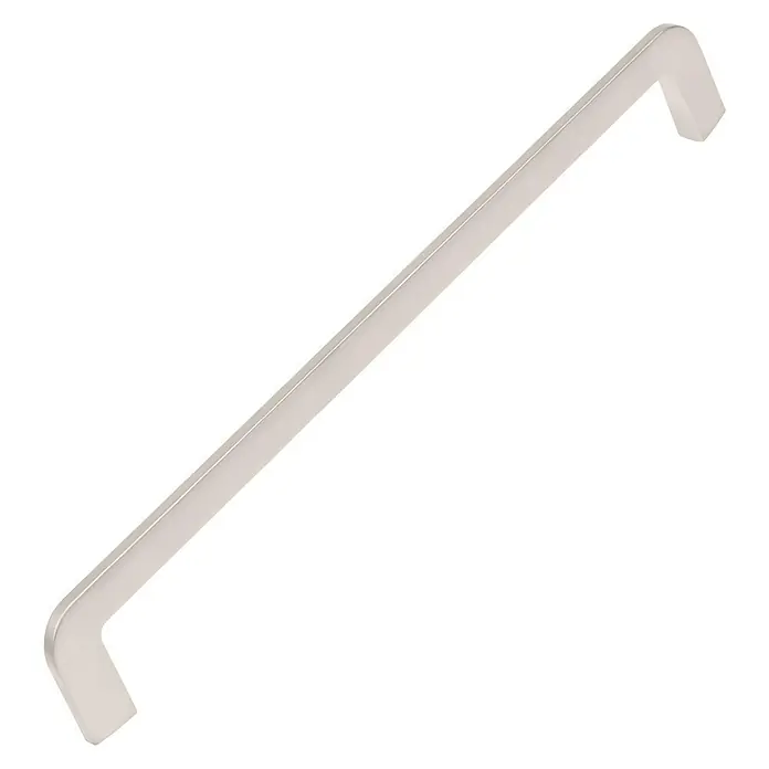 Nesu Tirador para muebles 886225 - L x An x Al: 20,7 x 0,8 x 3,2 cm, Acero inoxidable, Acero inoxidable, Distancia entre orificios: 192 mm - Aquí hay un tirador de armario moderno y alargado de níquel cepillado, perfecto para cajones o puertas de armarios, que ofrece un diseño elegante y minimalista.