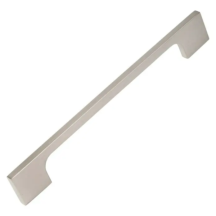 Nesu Tirador para muebles 876225 - L x An x Al: 21,2 x 0,7 x 2,5 cm, Acero, Acero inoxidable, Distancia entre orificios: 192 mm - Pomos de muebles color acero inoxidable con diseño minimalista para armarios y cajones modernos. Ideal para entornos contemporáneos.