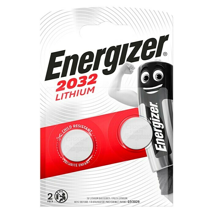 Energizer Pila de botón (CR2032, 3 V, 2 uds.)