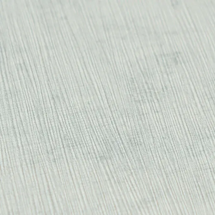 A.S. Création Nordic Feeling Vliestapete Uni - Blau-Türkis, Uni, 10,05 x 0,53 m - Hellgraue Texturoberfläche mit feinen, parallelen Linien, ähnlich Leinenstoff.