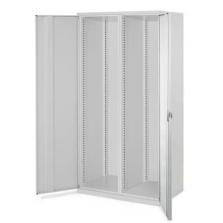 Kappes Schwerlastschränke mit Mitteltrennwand 1950x1000x600mm Vollblechtüren Modell 50 lichtgrau