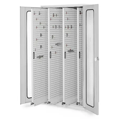 Kappes  Metall-Mehrzweckschrank ®RasterPlan Vertikalschränke 1950x1000x600mm Modell 83 Sichtfenstertüren
