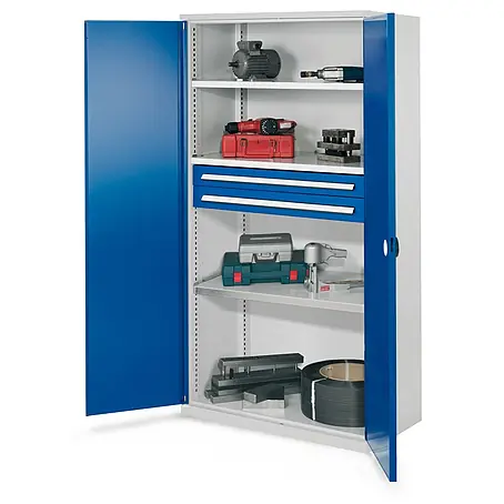 Kappes  Metall-Mehrzweckschrank Schwerlastschränke ohne Mitteltrennwand 1950x1000x600mm Modell 45 Doppelwa