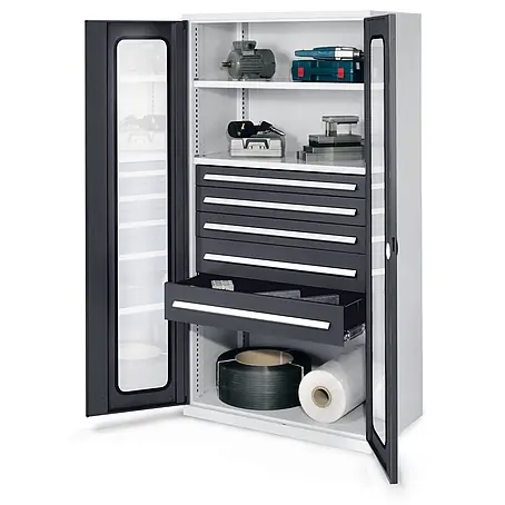 Kappes  Metall-Mehrzweckschrank Schwerlastschränke ohne Mitteltrennwand 1950x1000x600mm Modell 44 Sichtfen