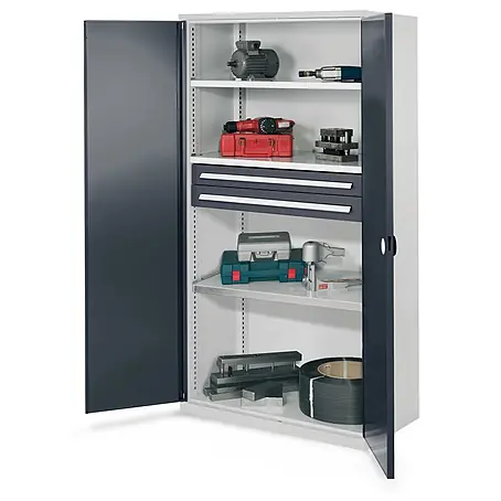 Kappes  Metall-Mehrzweckschrank Schwerlastschränke ohne Mitteltrennwand 1950x1000x600mm Modell 45 Doppelwa