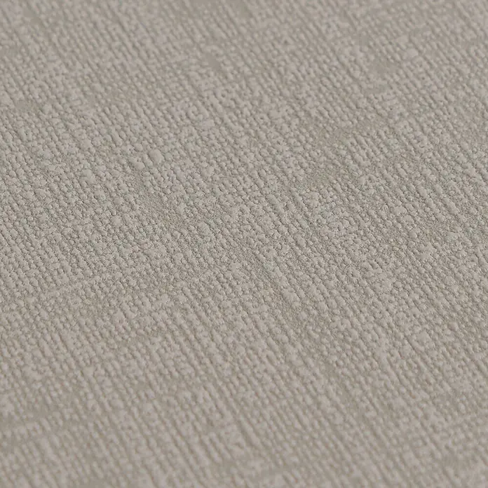 A.S. Création Metropolitan Stories Vibes & Styles Vliestapete Uni III - Grau-Beige, Uni, 10,05 x 0,53 m - Nahaufnahme von hellbeigem Stoff mit grober, unregelmäßiger Textur.