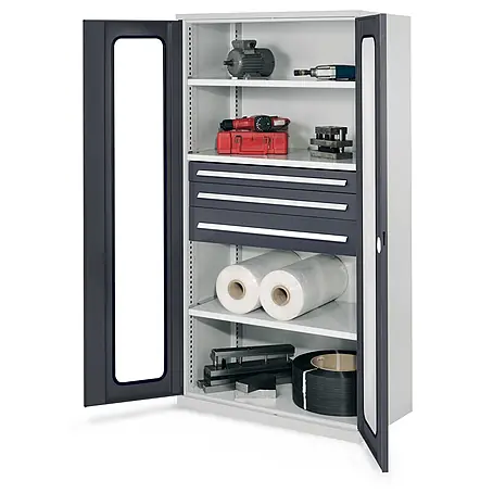 Kappes  Metall-Mehrzweckschrank Schwerlastschränke ohne Mitteltrennwand 1950x1000x600mm Modell 46 Sichtfen