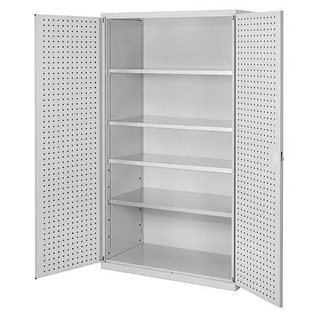 Kappes  Metall-Mehrzweckschrank ®RasterPlan Großvolumenschränke 1950x1130x590mm Lochplattentüren Modell