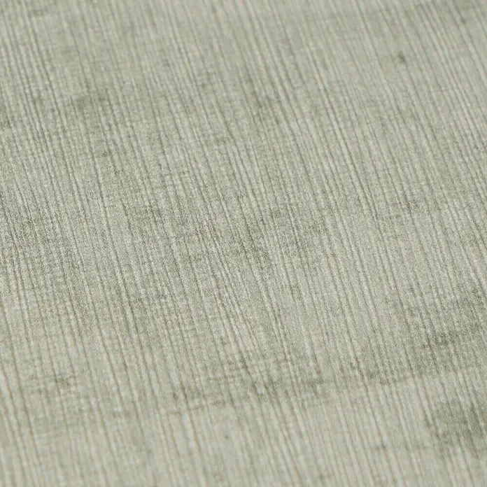 A.S. Création Nordic Feeling Vliestapete Uni - Grün, Uni, 10,05 x 0,53 m - Heller graugrüner Textilbezug mit vertikalem Rippenmuster.