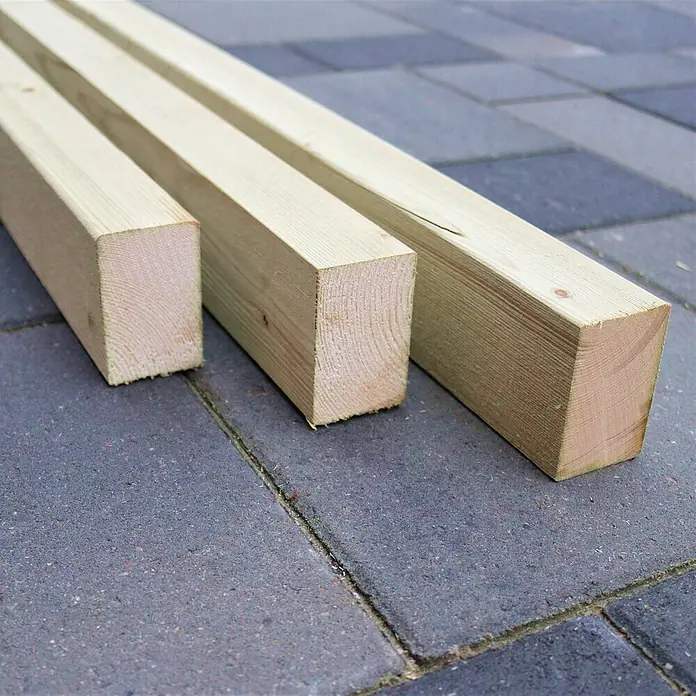 Alpholz Gartenhaus Universal Holzfußboden-Set 30 m² - Naturbelassen - Drei helle Holzbretter.