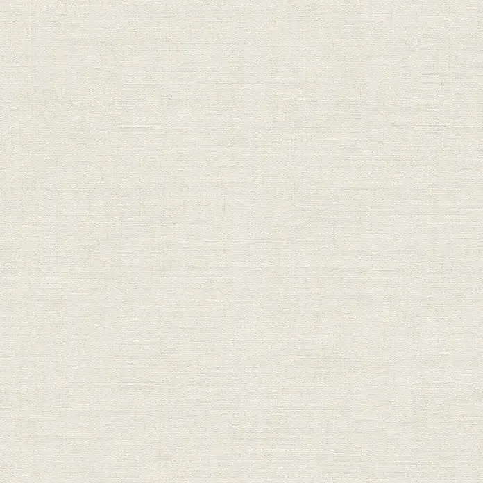 A.S. Création Cuba 2 Vliestapete Uni - Beige-Creme, Uni, 10,05 x 0,53 m - Nahtlose hellcremefarbene gewebte Stofftextur.