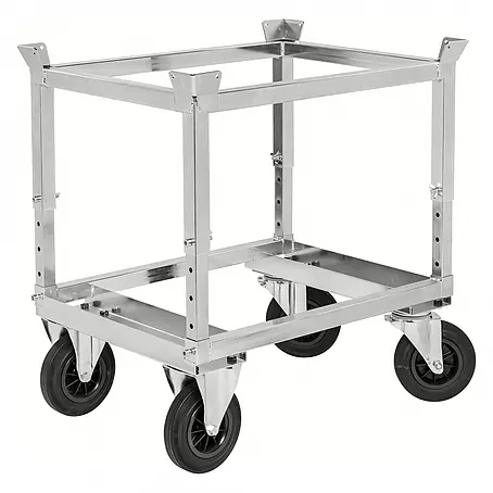 Kongamek  Palettenwagen Palettenwagen verzinkt und verschweißt höhenverstellbar 704mm hoch mit Br