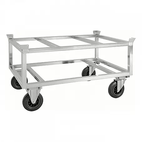 Kongamek  Palettenwagen Palettenwagen verzinkt und verschweißt 700mm hoch ohne Bremse für Palette