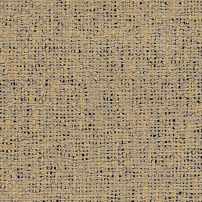 A.S. Création Metropolitan Stories Vibes & Styles Vliestapete Rattan - Orange-Grau, Uni, 10,05 x 0,53 m - Eng gewebte Textur aus abwechselnd hellbeigen und hellgrauen Naturfasern.