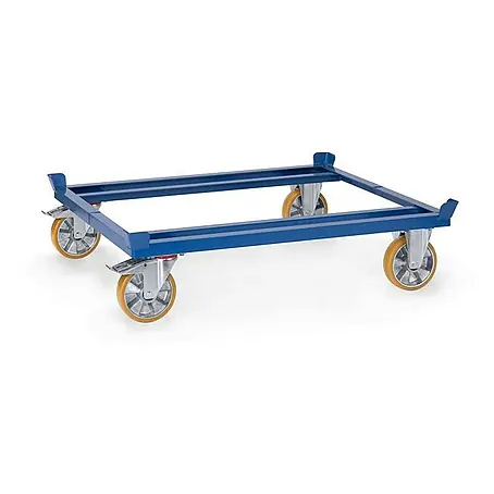 Fetra  Palettenwagen Paletten-Fahrgestell für Gitterboxen und Flachpaletten 1000 x 800 mm