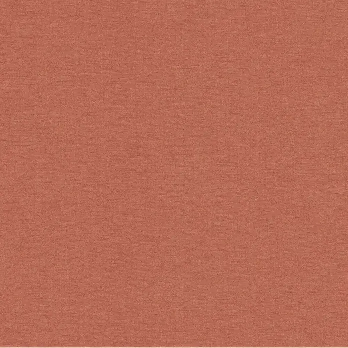 A.S. Création Metropolitan Stories Vibes & Styles Vliestapete Uni III - Rot-Orange, Uni, 10,05 x 0,53 m - Terrakottafarbener Stoff mit feiner Webstruktur.