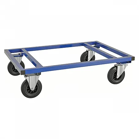 Kongamek  Palettenwagen Palettenwagen in blau 305mm hoch ohne Bremse für Euro-Paletten 1200x800mm