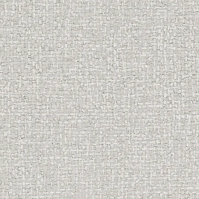 A.S. Création Metropolitan Stories Vibes & Styles Vliestapete Rattan - Grau-Weiß, Uni, 10,05 x 0,53 m - Hellgrauer, strukturierter Stoff mit grobem, unregelmäßigem Korbflechtmuster.