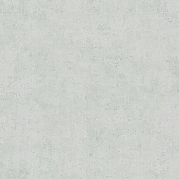 A.S. Création Nordic Feeling Vliestapete Uni - Blau-Türkis, Uni, 10,05 x 0,53 m - Hellgraue, strukturierte Oberfläche mit dezentem, abgenutztem Stoffmuster.
