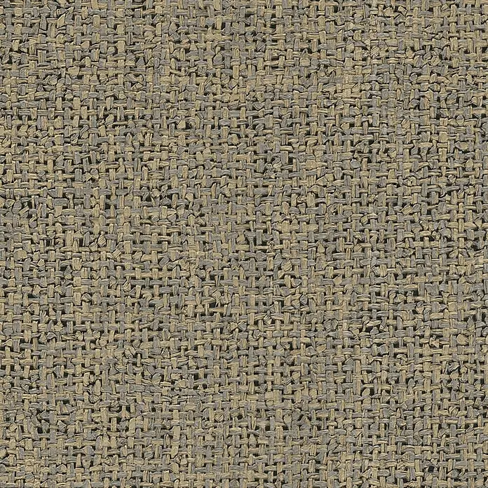 A.S. Création Metropolitan Stories Vibes & Styles Vliestapete Rattan - Braun-Grau, Uni, 10,05 x 0,53 m - Eng gewebte Stofftextur aus beigefarbenen und grauen unregelmäßigen Fäden, rustikale Optik.