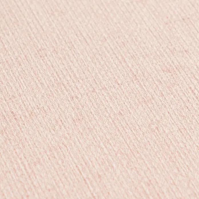 A.S. Création Metropolitan Stories Vibes & Styles Vliestapete Textil - Rosa, Uni, 10,05 x 0,53 m - Hellbeiger, fein texturierter Stoff.