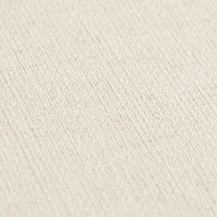 A.S. Création Metropolitan Stories Vibes & Styles Vliestapete Textil - Creme, Uni, 10,05 x 0,53 m - Hellbeiger, strukturierter Gewebestoff.