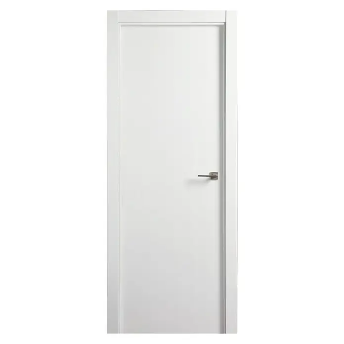 Solid Elements Puerta interior KNP - 82,5 x 203 cm, Izquierda, Blanco, Alveolar - Una puerta interior blanca y moderna con un tirador elegante, que ofrece un diseño elegante y minimalista para cualquier espacio.