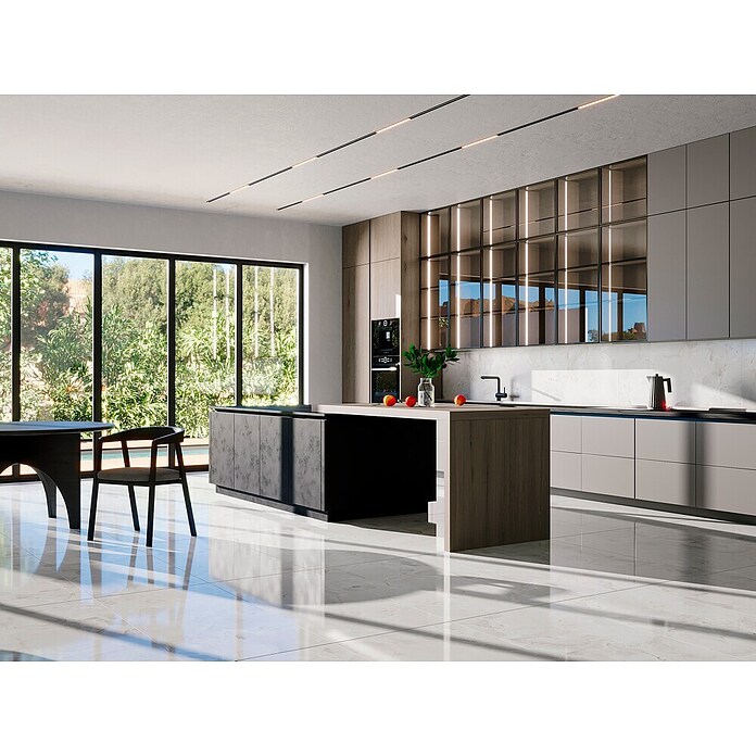 Feinsteinzeugfliese Onyx Freedom (60 x 120 cm, White, Glänzend) | BAUHAUS