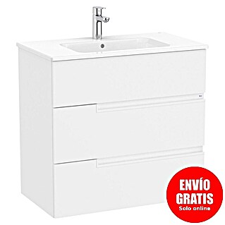Roca Conjunto de mueble de baño Unik Borneo-N 3C (L x An x Al: 46 x 80 x 74 cm, Blanco, 2 pzs.)