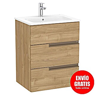 Roca Conjunto de mueble de baño Unik Borneo-N 3C (L x An x Al: 46 x 60 x 74 cm, Walnut, 2 pzs.)