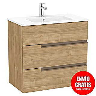 Roca Conjunto de mueble de baño Unik Borneo-N 3C (L x An x Al: 46 x 80 x 74 cm, Walnut, 2 pzs.)