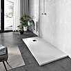 Plato de ducha Liso (L x An: 80 x 120 cm, Material compuesto, Blanco) | BAUHAUS