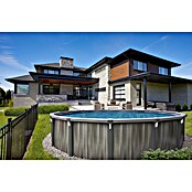 Stahlwand-Pool Pulsar (Grau, L x B: 3,66 x 3,66 m, Farbe Innenfolie Sand) | BAUHAUS