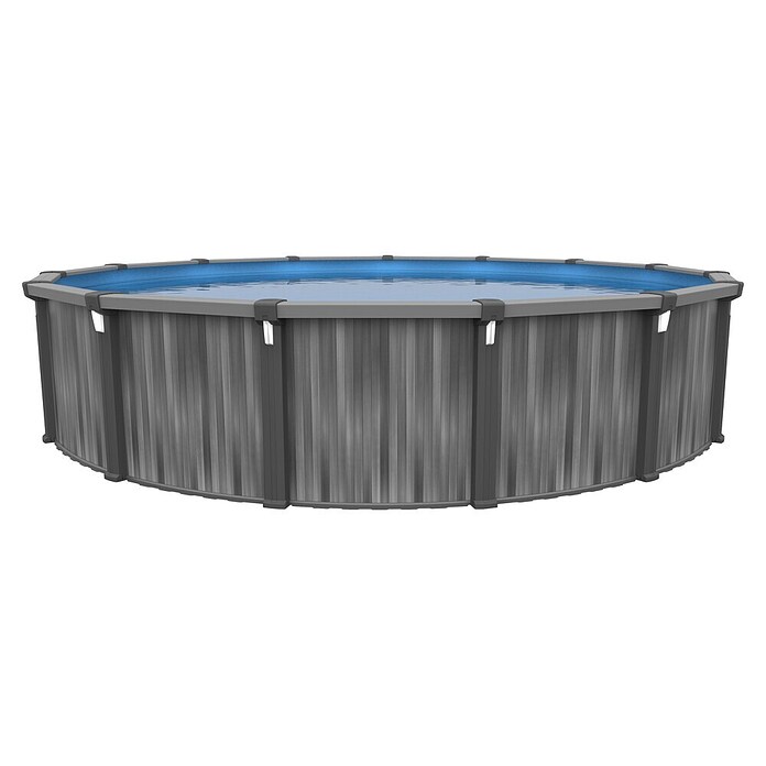Stahlwand-Pool Pulsar (Grau, L x B: 3,66 x 3,66 m, Farbe Innenfolie Sand) | BAUHAUS
