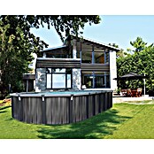 Stahlwand-Pool Pulsar (Grau, L x B: 5,48 x 3,66 m, Farbe Innenfolie Blau) | BAUHAUS