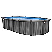 Stahlwand-Pool Pulsar (Grau, L x B: 5,48 x 3,66 m, Farbe Innenfolie Blau) | BAUHAUS