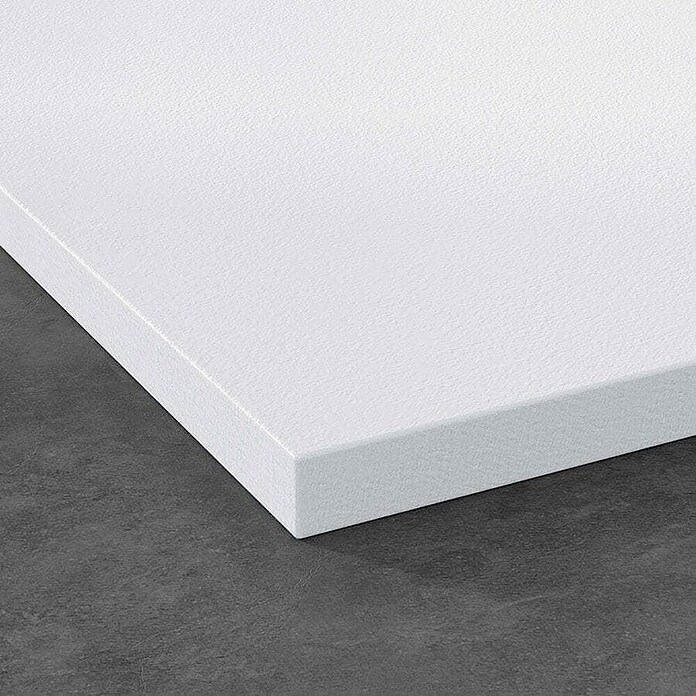 Plato de ducha Liso (L x An: 80 x 120 cm, Material compuesto, Blanco) | BAUHAUS