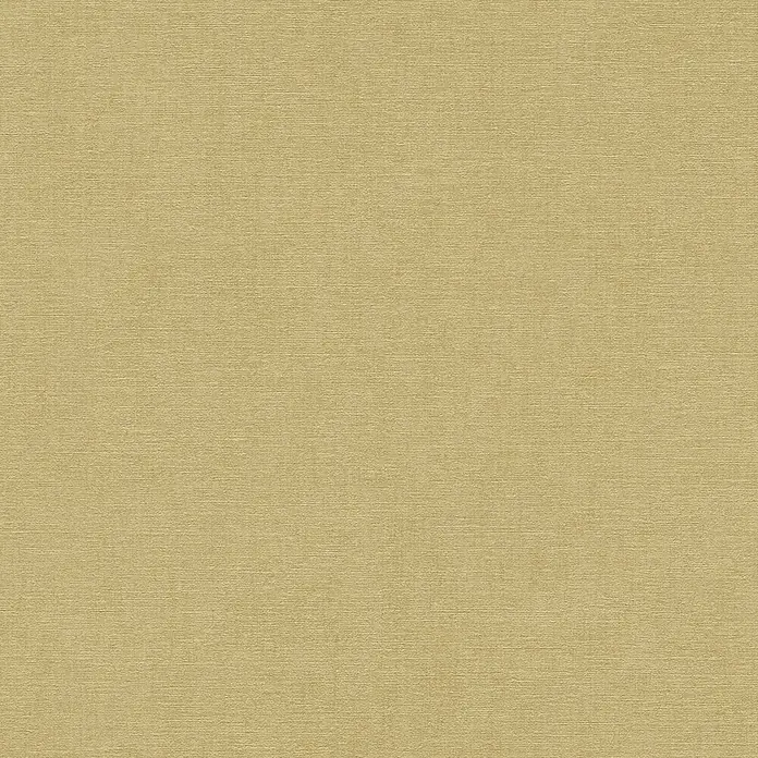 A.S. Création Cuba 2 Vliestapete Uni - Ockergelb, Uni, 10,05 x 0,53 m - Helle beige Textur mit feinem horizontalem Gewebe.