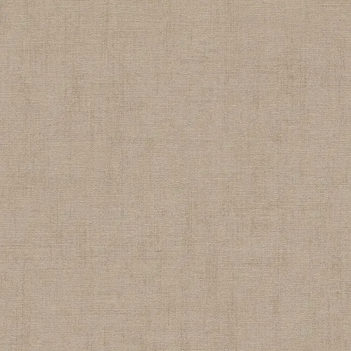 A.S. Création Cuba 2 Vliestapete Uni - Braun-Beige, Uni, 10,05 x 0,53 m - Nahtlose hellbraune strukturierte Stoffoberfläche.