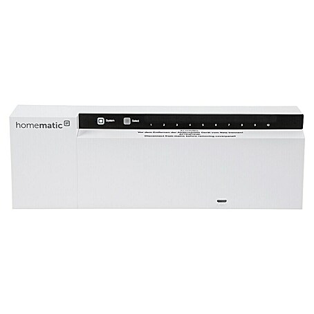 Homematic IP Regulador para suelos radiantes HmIP-FAL230-C10 (Blanco, Máximo 10 zonas de calefacción, suelo radiante por agua (sistemas de calefacción de suelo basados en agua).)