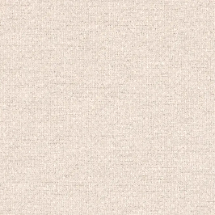 A.S. Création Metropolitan Stories Vibes & Styles Vliestapete Textil - Rosa, Uni, 10,05 x 0,53 m - Helle beige Leinen- oder Canvas-Stofftextur.