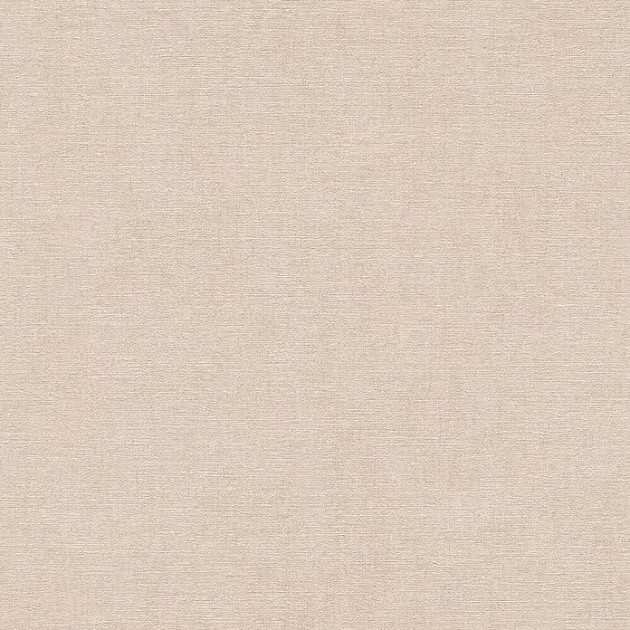 A.S. Création Cuba 2 Vliestapete Uni - Rosa, Uni, 10,05 x 0,53 m - Helle beige strukturierte Tapete oder Stoff mit feinem Leinenmuster.